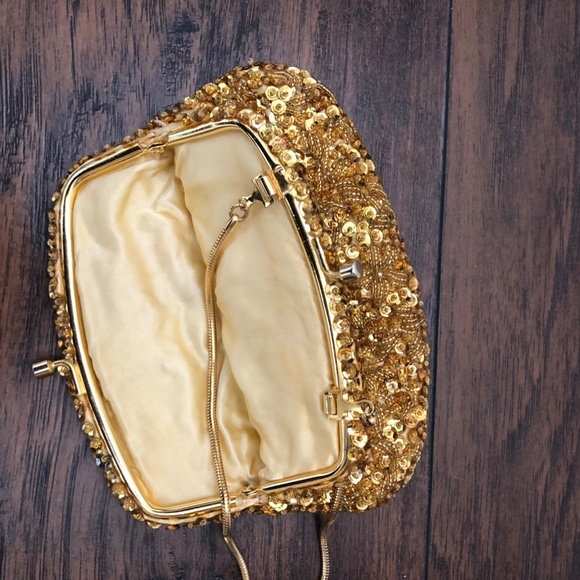 Vintage Gold Beaded "Flapper" bag - Small - Picture 3 of 4